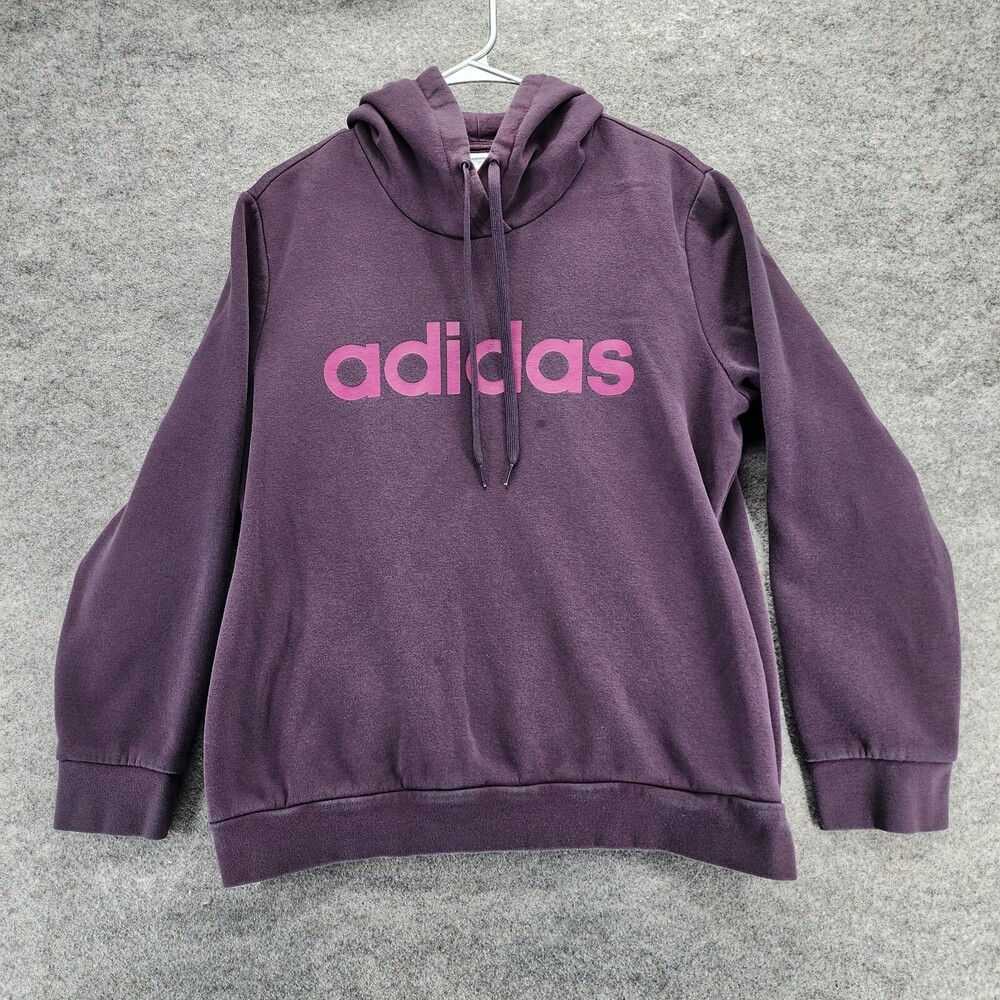 Adidas Hoodie Womens Juniors XL 20-22 Long Sleeve Purple